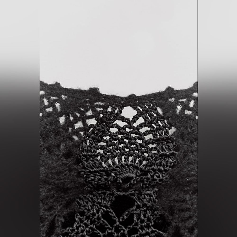 ZARA LIMITED EDITION LONG MAXI CROCHET DRESS - Picture 9 of 16